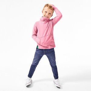 Primary kids cowl neck pull over sweatshirt